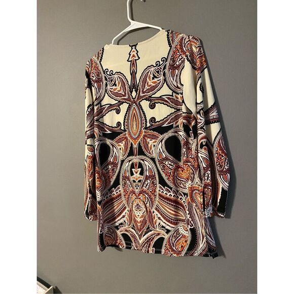 Passport Long Sleeve VNeck Tunic Top Size Small - Picture 3 of 5